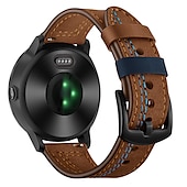 Χαμηλού Κόστους Ζώνες ρολογιών Garmin-Παρακολουθήστε το συγκρότημα για Γκάρμιν Forerunner 255 / Vivoactive 4 / Venu 2 Συνθετικό δέρμα Αντικατάσταση Λουρί 22mm Μεταλλικό κούμπωμα Ρυθμιζόμενο Περικάρπιο