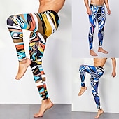 cheap Men&#039;s Active Pants-Men&#039;s Running Tights Leggings Base Layer Bottoms Yoga Sports &amp; Outdoor Athletic Spring Breathable Moisture Wicking Soft Compression Fitness Gym Workout Running Skinny Sportswear Activewear Optical