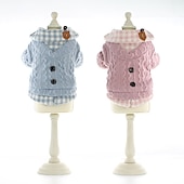 ieftine Pulovere-Câini Haine Pulovere Σακάκι Jumper Drăguţ Casul Zilnic Iarnă Cald Casul / Zilnic for Corgi Shiba Inu Bichon Frise Snautzer Pomeran