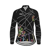 economico Set di abbigliamento da donna-Per donna Manica lunga Maglia con pantaloni da ciclismo Gonna da ciclismo Estate Licra Poliestere Verde Nero Viola Divertente Bicicletta Completo tuta Pad 3D Traspirante Resistente ai raggi UV