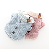 ieftine Pulovere-Câini Haine Pulovere Σακάκι Jumper Drăguţ Casul Zilnic Iarnă Cald Casul / Zilnic for Corgi Shiba Inu Bichon Frise Snautzer Pomeran