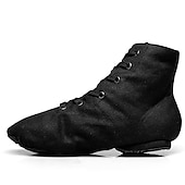 preiswerte Jazztanzschuhe-schwarze High-Top-Tanzschuhe zum Schnüren für Profis – bequeme, flexible Sohle für Ballett, Jazz und Bühnenauftritte