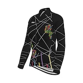 economico Set di abbigliamento da donna-Per donna Manica lunga Maglia con pantaloni da ciclismo Gonna da ciclismo Estate Licra Poliestere Verde Nero Viola Divertente Bicicletta Completo tuta Pad 3D Traspirante Resistente ai raggi UV