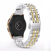baratos Pulseiras de relógio Samsung-Pulseira de Smartwatch para Samsung Galaxy Watch 5 Pro 45mm 4 Classic 42mm 46mm 3 41mm Active 2 40mm 44mm Gear Sport S3 Frontier S2 2 Neo Live Aço Inoxidável Relógio inteligente Alça Banda de metal