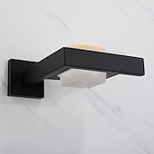 billige Såpekopper-såpeholder i rustfritt stål og abs med glassbrett veggmontert bad 1 stk malte overflater, krom galvanisert og børstet