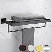 Недорогие Держатели для полотенец-Держатель для полотенец / Полка для ванной Многослойный / Креатив Современное Нержавеющая сталь 1шт - Ванная комната На стену
