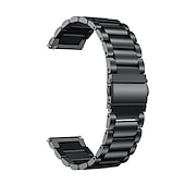 billige Samsung klokkebånd-Klokkerem til Samsung Watch 3 45mm, Galaxy Wacth 46mm, Gear S3 Classic / Frontier, Gear 2 Neo Live Rustfritt stål Erstatning Stropp 22mm Armbånd