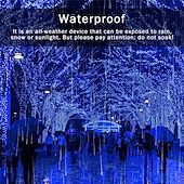 cheap Solar String Lights-Outdoor Solar String Lights 100M 800LED 50M 500LED Upgraded Fairy Christmas String Lights Ambiance Lighting for Outdoor Patio Lawn Remote Control Memory Function IP65 Waterproof Garden Light