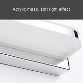 economico Luci per specchi-lampada frontale a specchio con luce di cortesia a led faro a specchio in acciaio inossidabile 28,3 pollici 16w lampada da trucco a led per bagno in acrilico semplice a prova di umidità