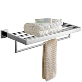 Недорогие Держатели для полотенец-Держатель для полотенец / Полка для ванной Многослойный / Креатив Современное Нержавеющая сталь 1шт - Ванная комната На стену