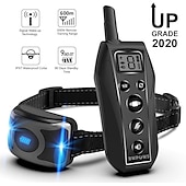 economico Addestramento e accessori educativi per cani-addestramento del cane collare antiabbaio collare antiurto lunghezza regolabile suono telecomandato cane elettrico cane portata 500m impermeabile custodia automatica inclusa regolabile flessibile resina di sicurezza nylon abs+pc