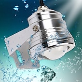 billige Undervannslamper-damlys undervannsfontenelys led nedsenkbar spotlight rgb 16farger vanntett med fjernkontroll 10w dc12v utendørs hage landskapslys 1stk 2stk