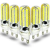 economico Lampadine-1pc 6pcs 10 watt rivestito di silicone g9 ha condotto la lampadina 360 gradi dimmerabile g9 lampadina 60w equivalente 72pcs smd 3014 led g9 ac220v