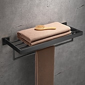 Недорогие Держатели для полотенец-Держатель для полотенец / Полка для ванной Многослойный / Креатив Современное Нержавеющая сталь 1шт - Ванная комната На стену