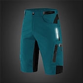 voordelige Heren Shorts, Panty&#039;s &amp; Broeken-WOSAWE Voor heren MTB shorts Wielrenshorts Fietsen Gewatteerde shorts MTB shorts Ruim Passend Bergracen Wegwielrennen Sport 3D-pad Fietsen Ademend Anatomisch ontwerp Zwart Groen Siliconen Kleding