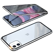 お買い得  iPhone用ケース-電話 ケース 用途 iPhone 16 iPhone 15 プロマックスプラス iPhone 14 13 12 11 Pro Max Mini X XR XS Max 8 7 Plus 磁気吸着ケース 全身保護 両面 耐衝撃 強化ガラス メタル