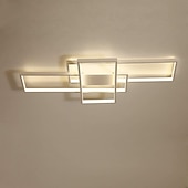 ieftine Lumini Reglabile-Plafoniera led cu 3 lumini de 105 cm aluminiu cu model geometric lumina liniara cu incasare stil modern finisaje vopsite reglabile lumini pentru sufragerie birou reglabile doar cu telecomanda