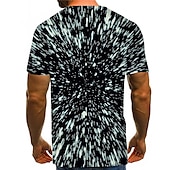 voordelige 3D T-shirts-Voor heren Grafisch 3D Print Overhemd T-shirt Korte mouw T-shirt 3D-afdrukken Ronde hals Overhemd overdreven Basic Dagelijks Zwart Kleding Grote maten Normaal S M L XL XXL 3XL 4XL