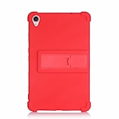 billige lenovo saker-Tablett Etuier Covere Til Lenovo M8 FHD / HD TB-8505/8506/8705 med justerbar støtte Helkroppsbeskyttende Støvtett Silikon