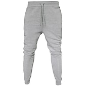 economico Pantaloni della tuta-Per uomo Pantaloni in pile Pantaloni della tuta Jogging Pareggiatore Pantaloni invernali Tasche A cordoncino Vita elastica Tinta unica Caldo Lunghezza intera Giornaliero Informale Più velluto Morbido