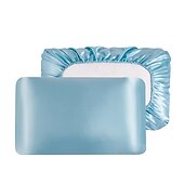 economico Lenzuola e federa-federa in raso di lusso per capelli federa in raso standard con elastico, set di 2 federe