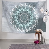 billiga Mandala Tapestry-mandala bohemisk väggtepp konst dekor filt gardin hängande hem sovrum vardagsrum sovsal dekoration boho hippie psykedelisk blommig blomma lotus indisk