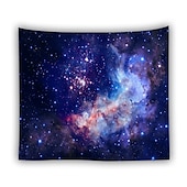 billige Planet Tapestry-galakse veggteppe tåkevev stjernehimmel veggteppe fargerik kosmisk ut romvev psykedelisk mystiske stjerner veggteppe veggoppheng til tak stue sovesal dekor&amp;amp; # 40; 92,5 &quot;× 70,5&quot;, galakse&amp;amp; # 41;