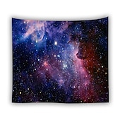 billige Planet Tapestry-galakse veggteppe tåkevev stjernehimmel veggteppe fargerik kosmisk ut romvev psykedelisk mystiske stjerner veggteppe veggoppheng til tak stue sovesal dekor&amp;amp; # 40; 92,5 &quot;× 70,5&quot;, galakse&amp;amp; # 41;