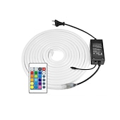 billige Neon LED-lys-220v led neon fleksibel stripe tau lys vanntett smd2835 120led/m med strømplugg rgb farge skiftende 8x16mm 5m 10m 20m