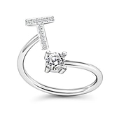 billige Trendy smykker-1 stk Bandring For Herre Dame Krystall Hvit Legering Klassisk