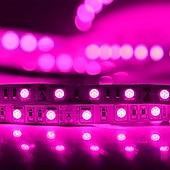 abordables Tiras de Luces LED-tiras de luces led flexibles 1m 2.5m 5m a prueba de agua o no a prueba de agua 5050 smd por metros 60 leds multicolor con fuente de alimentación de modo de conmutación dc12v