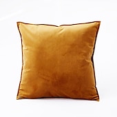 cheap Textured Throw Pillows-Decorative Toss Pillows 1 Pc Luxury Velvet Solid Color Pillow Case Cover Living room Bedroom Sofa Cushion Cover Outdoor Cushion for Sofa Couch Bed Chair Pink Blue Sage Green Purple