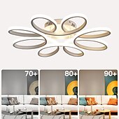 preiswerte Dimmbare Deckenleuchten-LED-Deckenleuchte 8 Köpfe 6 Köpfe modernes Blumendesign Metall Silikagel linear lackierte Oberflächen 65cm 110-120v 220-240v