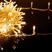 رخيصةأون يعمل بالبطاريات-3 متر 6 متر 10 متر LED سلسلة أضواء الكريسماس 20 40 80 LED لعيد الميلاد عطلة حفل زفاف غرفة نوم الفناء الديكور عيد الميلاد المتعري أضواء الجنية