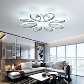 preiswerte Dimmbare Deckenleuchten-LED-Deckenleuchte 8 Köpfe 6 Köpfe modernes Blumendesign Metall Silikagel linear lackierte Oberflächen 65cm 110-120v 220-240v