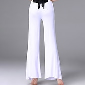 billige Bukser-Latindans Bukser Splitt Fast Dame Trening Ytelse Naturlig Hovedstad