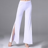 billige Bukser-Latindans Bukser Splitt Fast Dame Trening Ytelse Naturlig Hovedstad