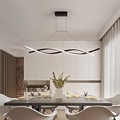 cheap Chandeliers-2-Light 80 cm Line Design Chandelier Aluminum Linear Painted Finishes Modern Simple LED 110-120V 220-240V