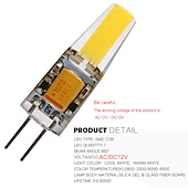 preiswerte Leuchtbirnen-10 stücke g4 t3 cob1505 4 watt 400 lm led bi-pin glühbirne für schrank licht deckenleuchten rv boote außenbeleuchtung 40 watt halogenäquivalent warmweiß kaltweiß ac/dc12~24v
