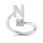 billige Trendy smykker-1 stk Bandring For Herre Dame Krystall Hvit Legering Klassisk