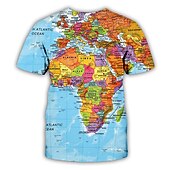 abordables Camisetas 3D-Hombre Unisexo Graphic Camiseta Tee Camisetas divertidas Manga Corta Camiseta Escote Redondo Camisa Exagerado Fiesta Diario Arco Iris Ropa Normal S M L XL XXL 3XL