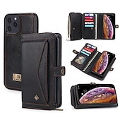 abordables Coques iPhone-téléphone Coque Pour iPhone16 iPhone 15 Pro Max Plus iPhone 14 13 12 11 Pro Max Mini X XR XS Max 8 7 Plus Portefeuille Avec Support Protection complète du corps Antichoc Couleur unie faux cuir