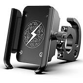 cheap Phone Holder-Motorcycle Phone Holder GPS Mount Holder Mountain Bike Rotary Navigation Aluminum Alloy Mobile Phone Bracket for Ios Android Phone