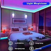 billiga Fjärrkontroll-20m 65,6ft led strip lampor rgb färgskiftande smd 5050 tejplampor flexibla för sovrum kök DIY heminredning 12v 10a