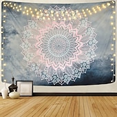 billiga Mandala Tapestry-mandala bohemisk väggtepp konst dekor filt gardin hängande hem sovrum vardagsrum sovsal dekoration boho hippie psykedelisk blommig blomma lotus indisk