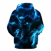baratos Moletons masculinos com capuz-Homens Gráfico Moletom Moletons Moletom Manga Longa Moletom com capuz Com Capuz Festa Impressão 3D Bandagem Final de semana Azul Marinha Designer