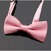 preiswerte Krawatten &amp; Fliegen für Herren-Basic Partyfliege für Herren - einfarbig Satinfliege für Herren Klassische Partyfliege vorgebundene formelle Smokingfliege verstellbar
