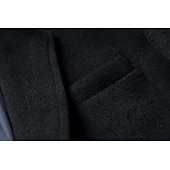 Χαμηλού Κόστους Ανδρική καμπαρντίνα-Ανδρικά Χειμερινό παλτό Μάλλινο Παλτό Πανωφόρι ΕΞΩΤΕΡΙΚΟΥ ΧΩΡΟΥ Γραφείο Χειμώνας Φθινόπωρο Πολυεστέρας Αντιανεμικό Ζεστό Εξωτερικά ενδύματα Ρούχα Κλασικό Πέτο