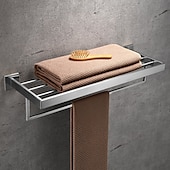 Недорогие Держатели для полотенец-Держатель для полотенец / Полка для ванной Многослойный / Креатив Современное Нержавеющая сталь 1шт - Ванная комната На стену