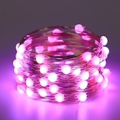 olcso USB-tápellátás-33 láb rgb tündérfüzér lámpák, 100 led vízálló villogó lámpák 32 gombos távirányítóval karácsonyi ünnepi dekorációhoz